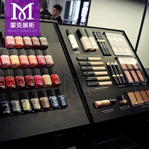 时尚化妆品香水店展示柜 亚克力烤漆展示柜台 工厂批发定做展示柜